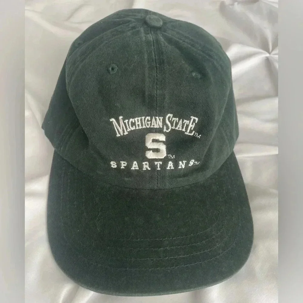 Michigan State Spartans’ Collegiate‎ Adjustable Cap Pro Players Green Unisex EUC